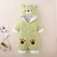 thumbnail image 2 of Vedolay Fall Coats for Kids Zipper Coat Baby Girls Kids Hooded Grils Autumn Girls Coat Green,66, 2 of 4