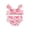 Pink, variant on Genuiskids Infant Baby Girls Bikini Set Plaid Flower Print Fly Sleeve Camisole with Briefs Bathing Swimsuit for Summer Beach