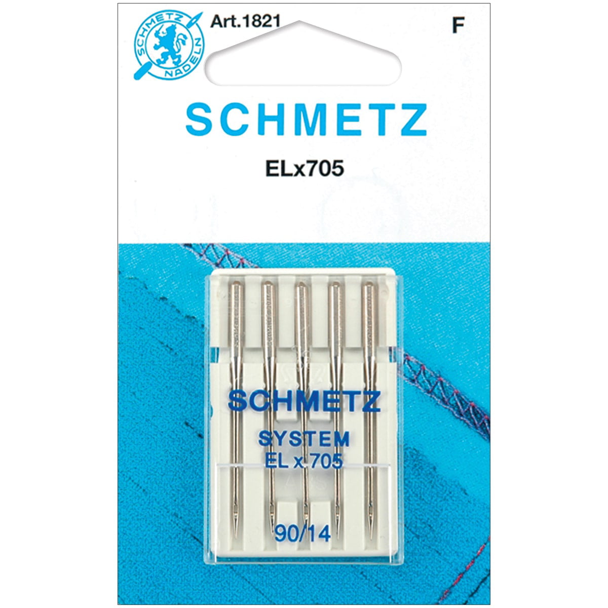 Schmetz ELX705CF Chrome Finish Overlock Serger Sewing Machine Needles 5 Pk 