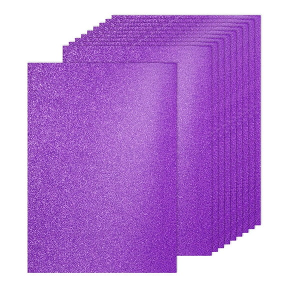 40Sheets Purple Glitter Cardstock, 8.3x11.7 in A4 Glitter Paper Card Stock Shiny Scrapbook 250gsm Sparkly Paper Large Shimmer for Crafts Scrapbook DIY Art Wedding Party