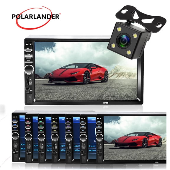 Car Multimedia with Rear View Camera Player Stereo Radio 2 DIN 7 Inch USB TF FM AUX Touch Screen MP5 Player Bluetooth Mirror Link