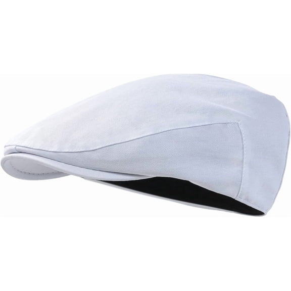 Men's Cotton Ivy Gatsby Newsboy Hat Summer Driving Scally Cap Thin 1Pack