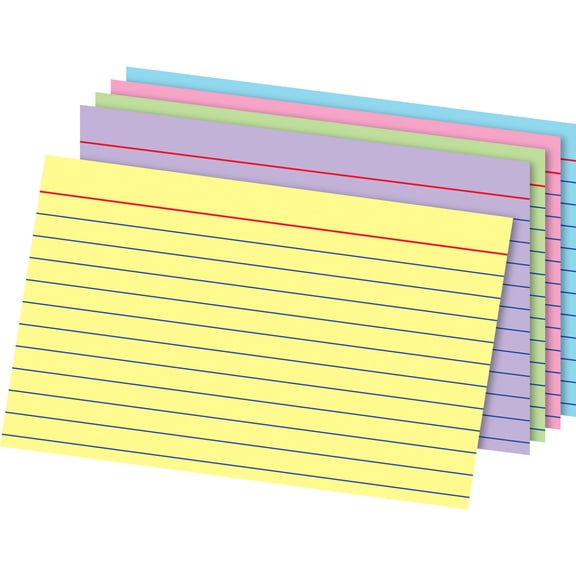 Office Depot® Brand Index Cards, 4" x 6", Rainbow, Pack Of 100