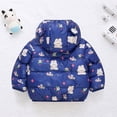 thumbnail image 5 of Fesfesfes Kids Toddler Unisex Hooded Puffer Jacket with Bear Ears Full Zip All-Over Printed Winter Coat for Boys Girls Ages 1-8 Years, 5 of 5