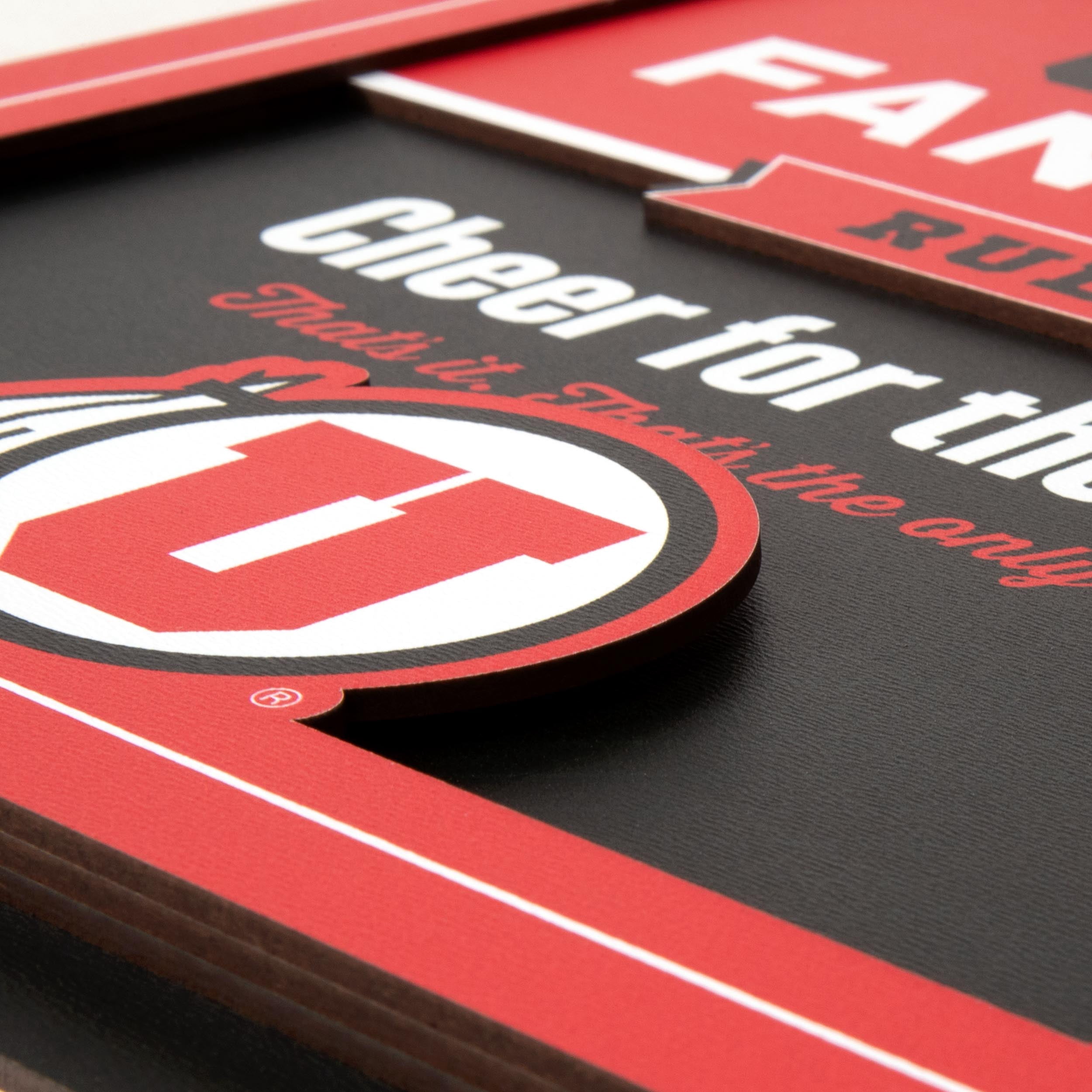 YouTheFan NCAA Utah Utes Fan Rules 3D Wall Art