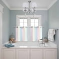thumbnail image 3 of Colorful Striped Kitchen Curtains Small Short 39 Inch Length, Rainbow Color Stripes Grommet Top Bedroom Living Room Curtains, Light Filtering Cafe Curtain Drapes 2 Panels Set 55''x39'', 3 of 9