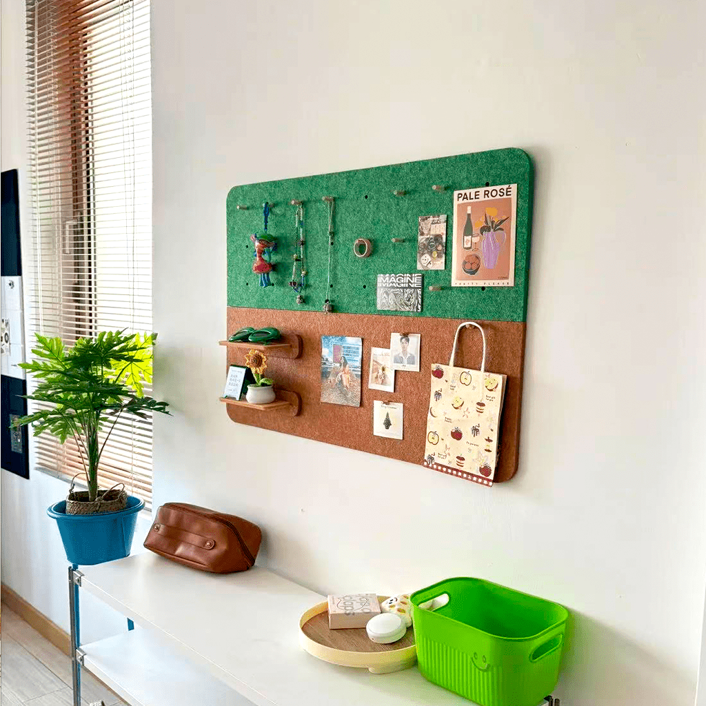 Mifurn 11.8''*15.75'' Felt Bulletin Board, 2 Colors, 6 Pack