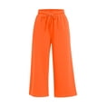 thumbnail image 3 of Kelon Women's Casual Pants, Wide Leg Oversized Cropped Sweatpants for Women Baggy Lounge Travel Pants Fashion Outfits 2026 Summer Clothes Joggers, 3XL, 3 of 3