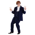 thumbnail image 5 of Deluxe Blue 60's Swinger Costume, 5 of 11