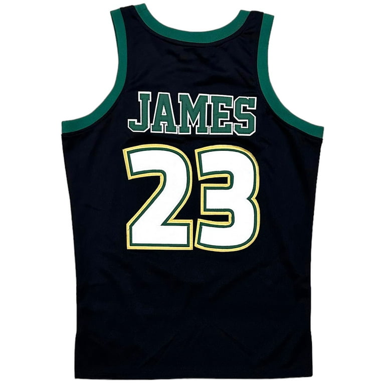 LeBron James #23 Men's Headgear Classics St. Vincent St. Mary High School  Jersey (Small, Black) 