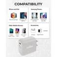 thumbnail image 3 of Liquipel Powertek Pastel Type-C Fast Charging Wall Charger 20W PD USB-C for iPhone, iPad, iWatch, Galaxy, Tablet, 3 of 8