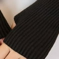 thumbnail image 4 of Dyfzdhu Warmer Mitten Hole Arm With Thumb Sleeve Long For Women Warmer Gloves Gloves Knited Fingerless Wrist Blend Gloves Black, 4 of 9