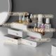 thumbnail image 2 of Organizador de maquillaje, caja de almacenamiento de cosméticos, organizador de maquillaje, tocador, soporte de cosméticos de plástico con cajón, 2 of 4