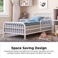 thumbnail image 2 of Little Seeds Monarch Hill Ivy Metal Toddler Bed, 2 of 8