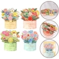 thumbnail image 2 of Lefu 3D eject Mixed Festival Flower Bouquet Greeting Card Mother's Day, 2 of 4