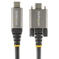 thumbnail image 4 of Startech.com 20" 50cm Side Screw Locking Usb C Cable 10gbps, Usb 3.1/3.2 Gen 2 Type-c Cable, 100w (5a) Delivery , Dp Alt Mode, Dual Screw Lock, Usb-c To C Cord, /sync - Thunderbolt 3 Compatible, 4 of 5