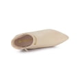 thumbnail image 4 of Unique Bargains Women's Pointed Toe Stiletto Heel Ankle Booties Beige (Size 9), 4 of 6