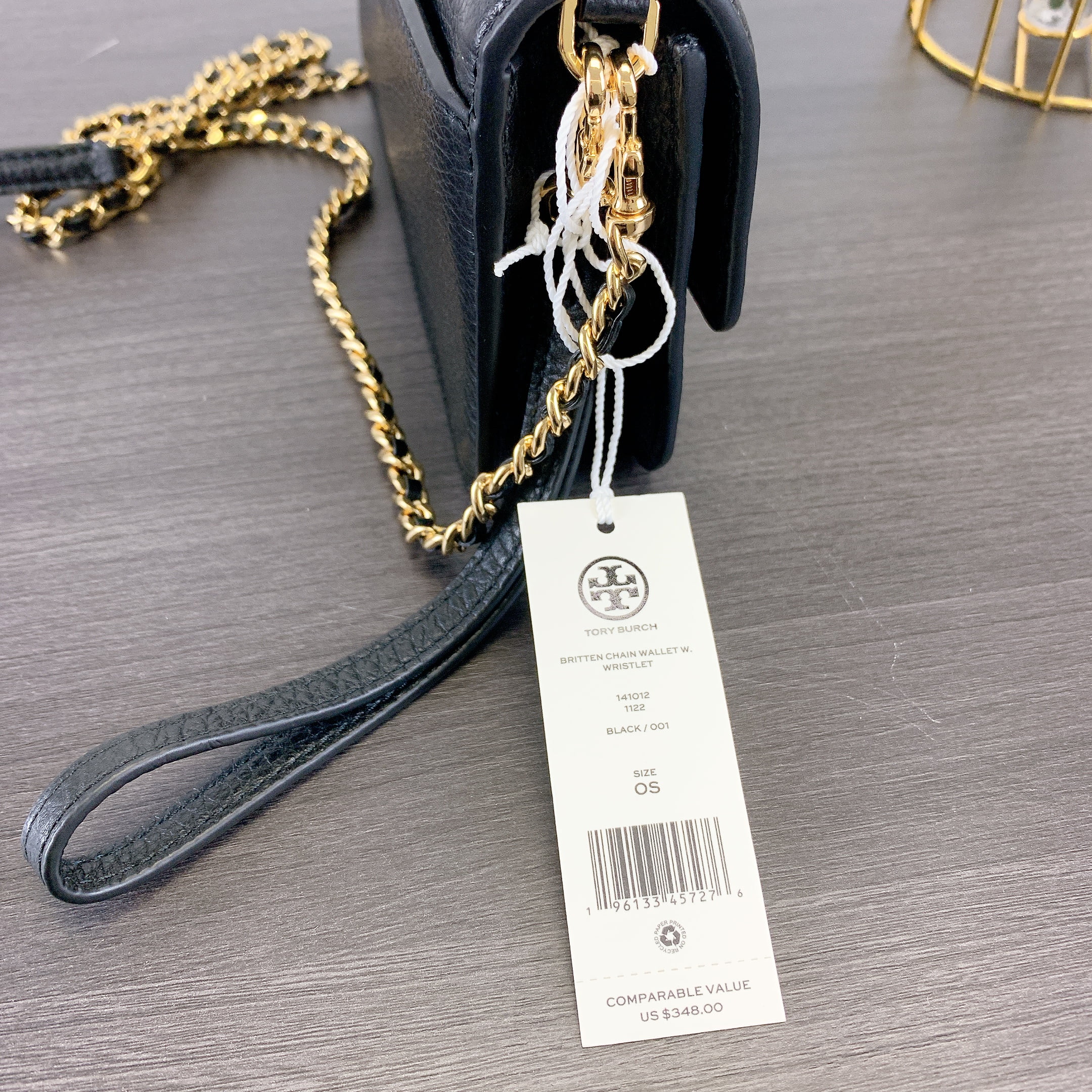 Tory Burch 141012 Britten Small Chain Wallet Wristlet