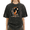 1-Black, variant on Giffimy Women's Brown Woodland Fox Moon Vintage Washed T-Shirt Short Sleeve S-2XL Relaxed Fit Top