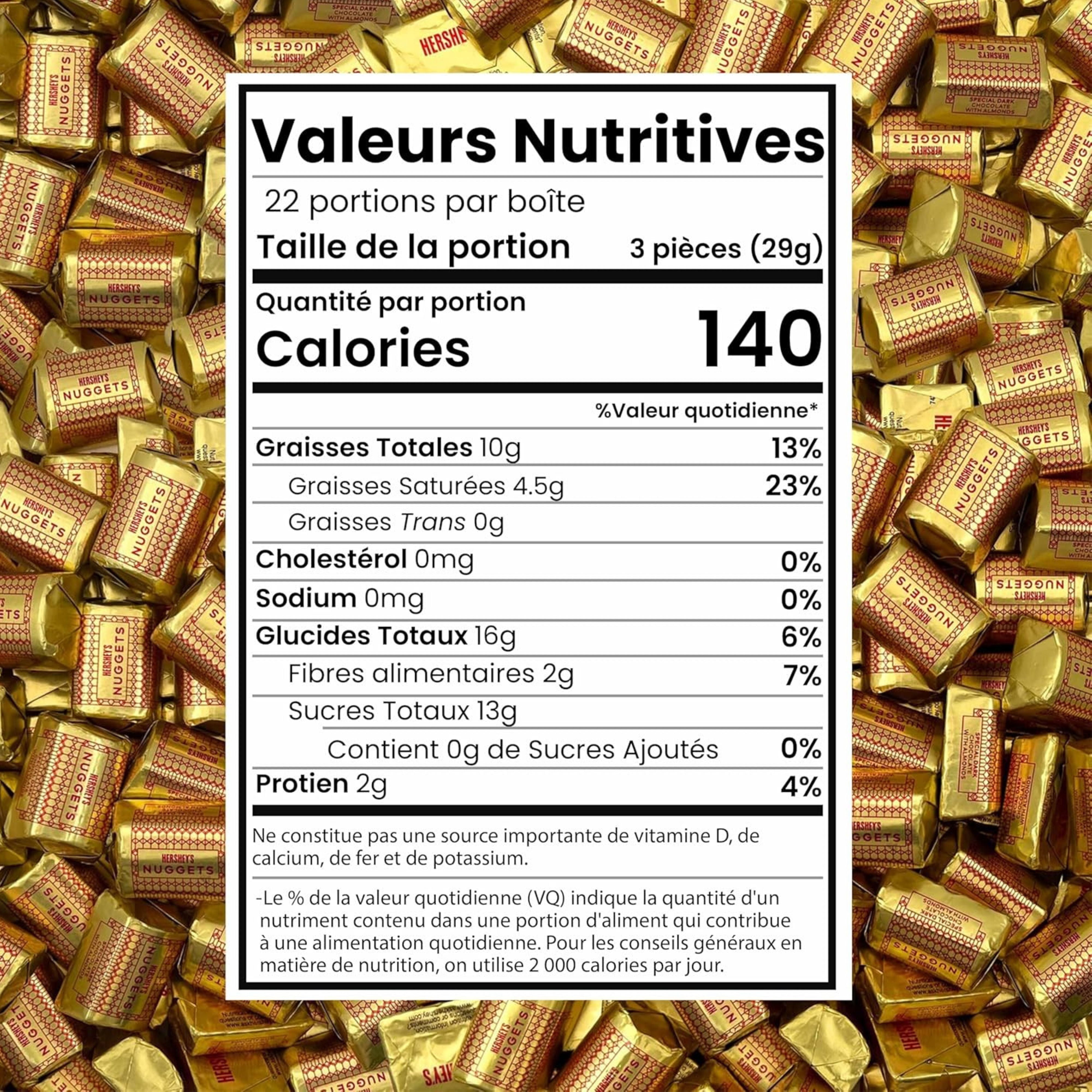 Hershey's Bulk Dark Chocolate Nuggets with Almonds – Approx. 84 Pieces – 2 lb |SPECIAL DARK Chocolate with Almonds Candy