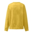 thumbnail image 4 of Yellow Sweatshirt for Women Autumn Winter Loose Casual Casual Long Sleeves Round Neck Solid Color Sweatershirt Women Fall Clothes, 4 of 4