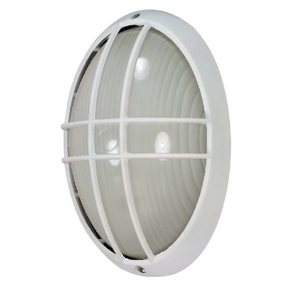 Nuvo 60-528 - 1 Light - 13" - Large Oval Cage Bulk Head - Die Cast Bulk Head