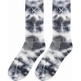thumbnail image 4 of ODD SOX – Basix Unisex Crew Socks – Tie Dye Storm – Large – Soft Cotton Blend Ribbed Crew, Cushioned, 4 of 6