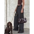 thumbnail image 4 of Women's Long Pants, Dress Pants, Commuter Outfit Women's Wide Leg Long Pants, Elegant Fashion Commuter Elegant Office Outfit, With Belt, Pocket Details, Autumn Outfit Brown Long Pants, 4 of 5