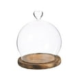 thumbnail image 5 of Esquirla with Base,Glass Dome DIY Valentines Day Decor, Crafts,Wedding Gifts Jewelry Display Jar Display Case Glass Cover brown, 5 of 8