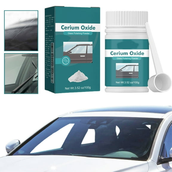 SLUOHZXI Automotive Glass Scratch Remover - Multi-Purpose Cleaning Powder for Windshield Defogging & Surface Restoration