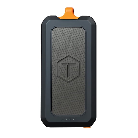 ToughTested MESA60 20,000mAh Rugged USB-C Power Bank, 60W and 20W Dual USB-C PD, USB-A Fast Charge, IP67 Waterproof Portable Charger with LED Flashlight, Cable and Carabiner, 5-Year Warranty