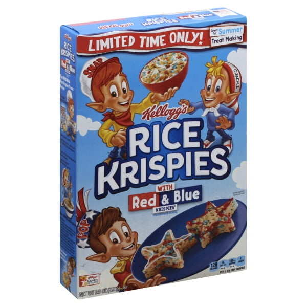 Kellogg's Rice Krispies with Red & Blue Krispies, 9.9 oz - Walmart.com ...