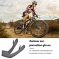 thumbnail image 3 of 1 Pair Silicone Anti-slip Palm Flip Fingertip Long Arm Sleeves Solid Color Anti-UV High Elasticity Women Outdoor Ice Silk Long Cycling Gloves Costume Accessories, 3 of 8