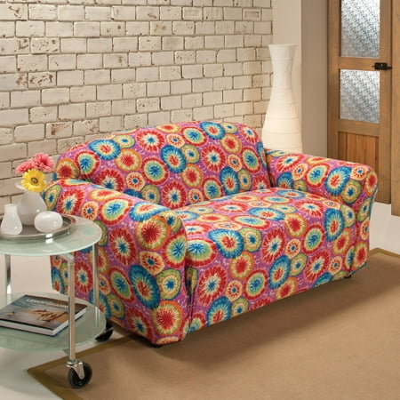 Madison Industries Tie Dye Jersey Loveseat Cover