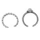 thumbnail image 1 of Juego De Anillos Ajustables Con Apertura De Plateado De 2 Sunnimix anillos abiertos, 1 of 5