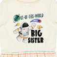 thumbnail image 4 of Inktastic Out of This World Big Sister Astronaut in Space Girls Toddler Dress, 4 of 5
