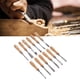 thumbnail image 1 of Herramientas 12 Uds Cinceles De Mano De Haya Hoja De Acero Al Carbono Kit De Cincel De Tallado Incisivo Para Carpintería, 1 of 7