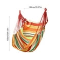 thumbnail image 3 of Blueek "Comfortable Indoor/Outdoor Hanging Chair, Portable Lazy Swing for College Dorms & Apartments, Multicolor Cotton Hammock Chair", 3 of 6