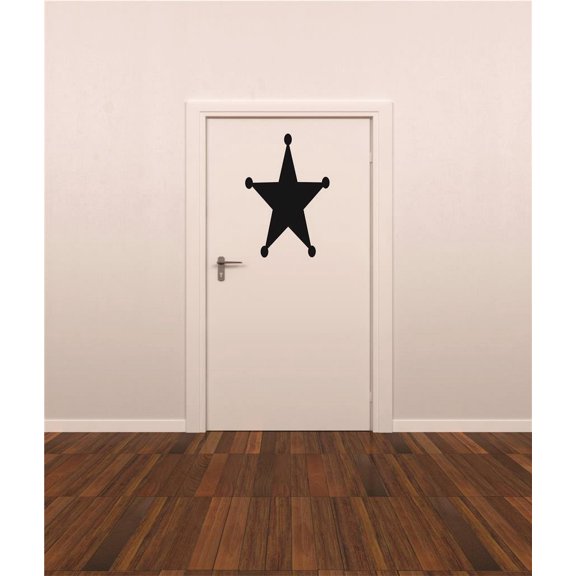Do It Yourself Wall Decal Sticker Cowboy Western Star Living Room Bedroom Home 20x20"