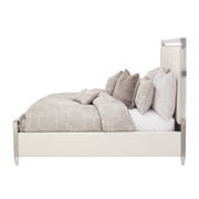 Penthouse Queen Short Panel Bed - Frosted Linen