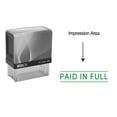 thumbnail image 1 of eloria Paid in Full Self Inking Rubber Stamp Business Custom Stamp Office Stationary, Color: Green Ink, 1 of 1