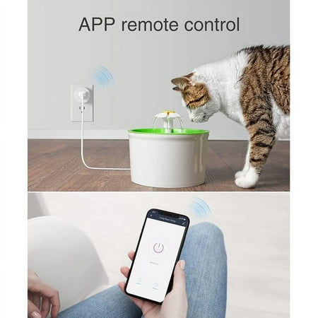 Gosund Mini Smart Plug, Wi-Fi Outlet Socket Works with Alexa and Google Home, Remote Control with Timer Function, 10A 1200W, No Hub Required, 4-Pack