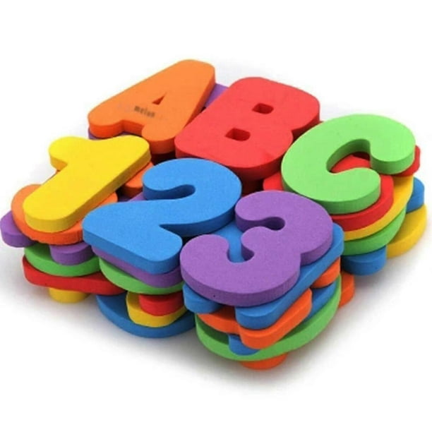 36 Pcs Bath Letters And Numbers Premium Educational Bath Toys For Kids Children
