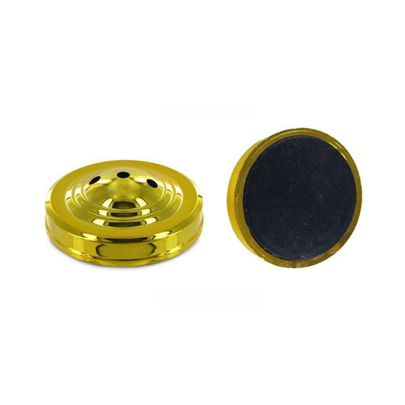 3-Hole Gold Weighted Desktop Flag Stand for 4x6 inch flag