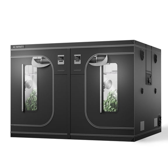 AC Infinity CLOUDLAB 899, Advance Grow Tent 8x8, Thickest 1" Poles, 2000D Mylar Canvas, Lab-Tested Highest Reflectivity, Largest Zipper Window, Controller Mount Plate, 96" x 96" x 80" Indoor Growing