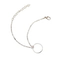 thumbnail image 4 of fastboy Boucle de Mode Délicat Réglable Résistant à l'Usure Rond Or Bracelet Cheville en Argent Chaînes de Pied de Jour Valentines pour les Femmes Argent, 4 of 4