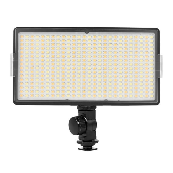 On-camera LED-416 LED Video Light Professional On-Camera Photography Light Panel 416PCS Bright Light Beads Adjustable Bi-Color Temperature 3200-5600K Dimmable Brightness With 1/4