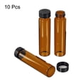 thumbnail image 2 of Unique Bargains 50mL Reagent Glass Storage Bottle Round Plastic Screw Cap Lab Home Brown 10 Pack, 2 of 5