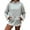 Grey, variant on Lace Hoodies for Women 2025 Fall Winter Long Sleeve Cute Lace Trim Hooded Sweatshirt with Pockets Pullover Tops
