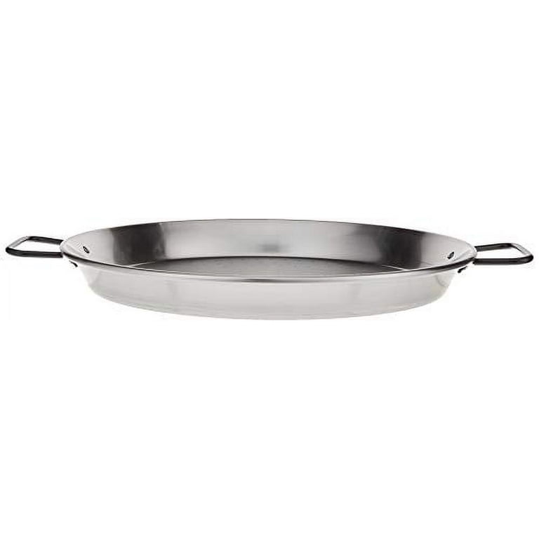 16 inch Carbon Steel Paella Pan with Red Handles from Spain (40 cm)